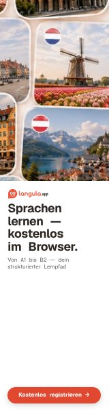 Werbebanner 160×600 für langula.app, automatisch aus der Website generiert